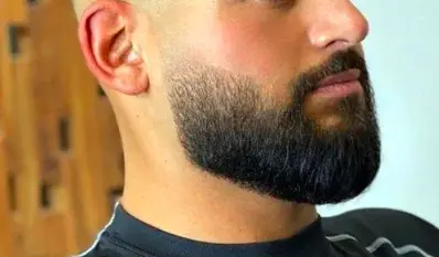 High Fade with Full Beard