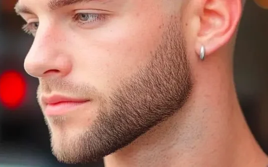 High Fade with Stubble