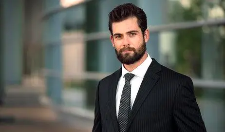Corporate Beard or Short Boxed Beard (Carefully Shaped)