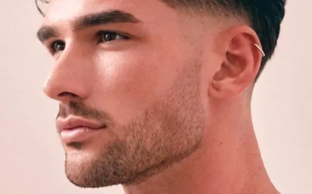 Temple Fade with Stubble