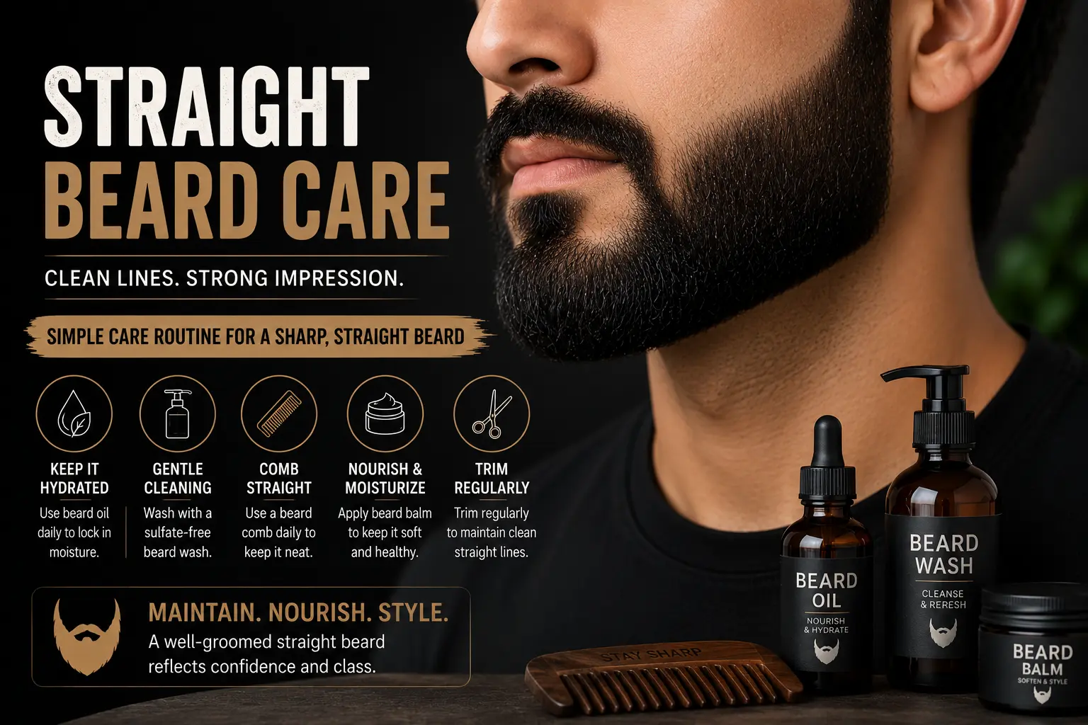 Straight Beard Care