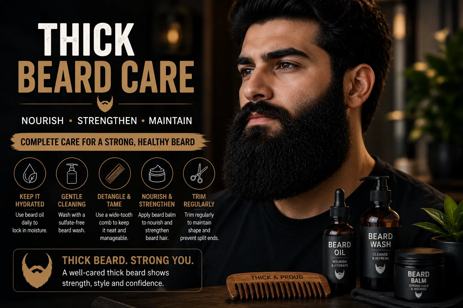 Thick Beard Care