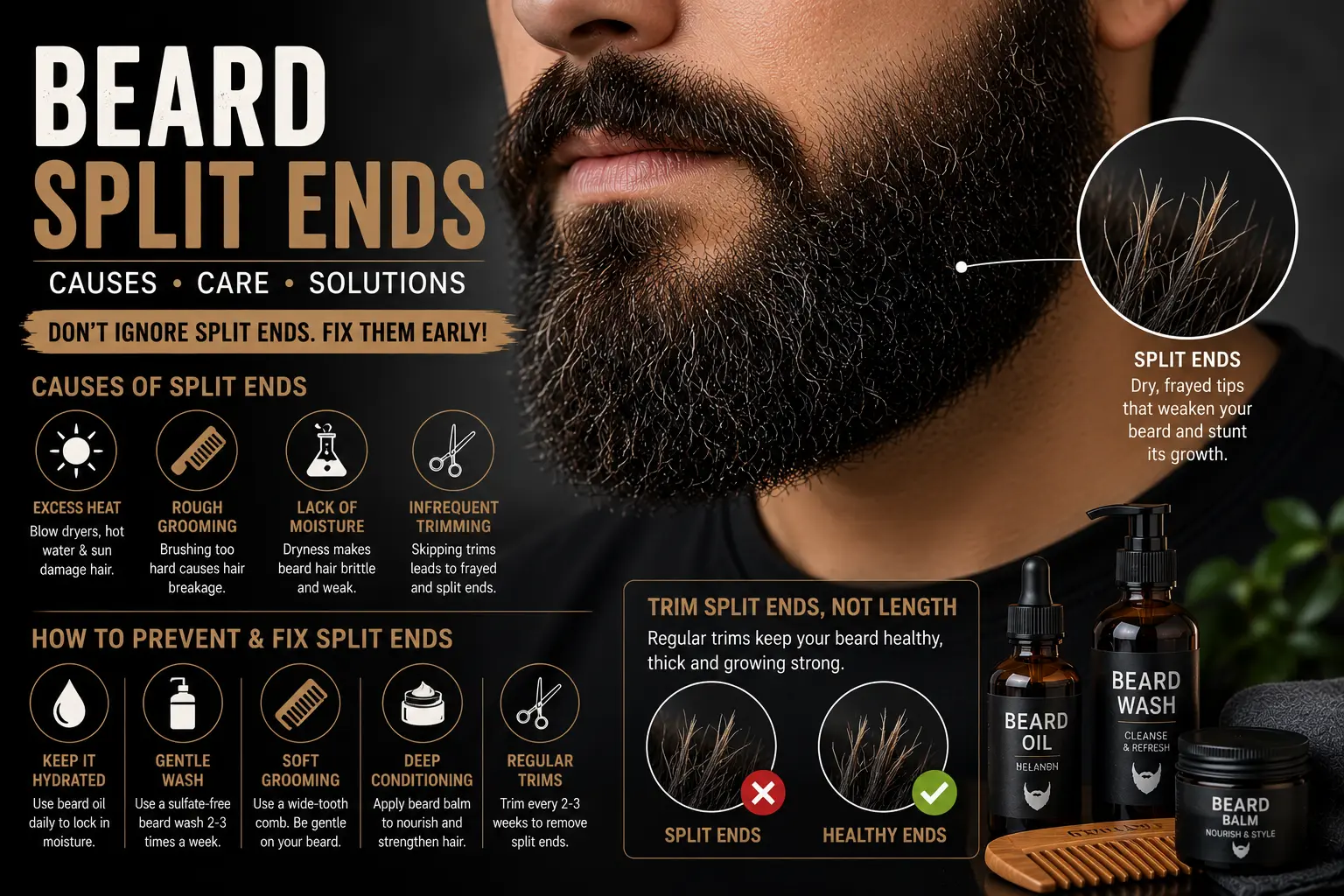 Beard Split Ends