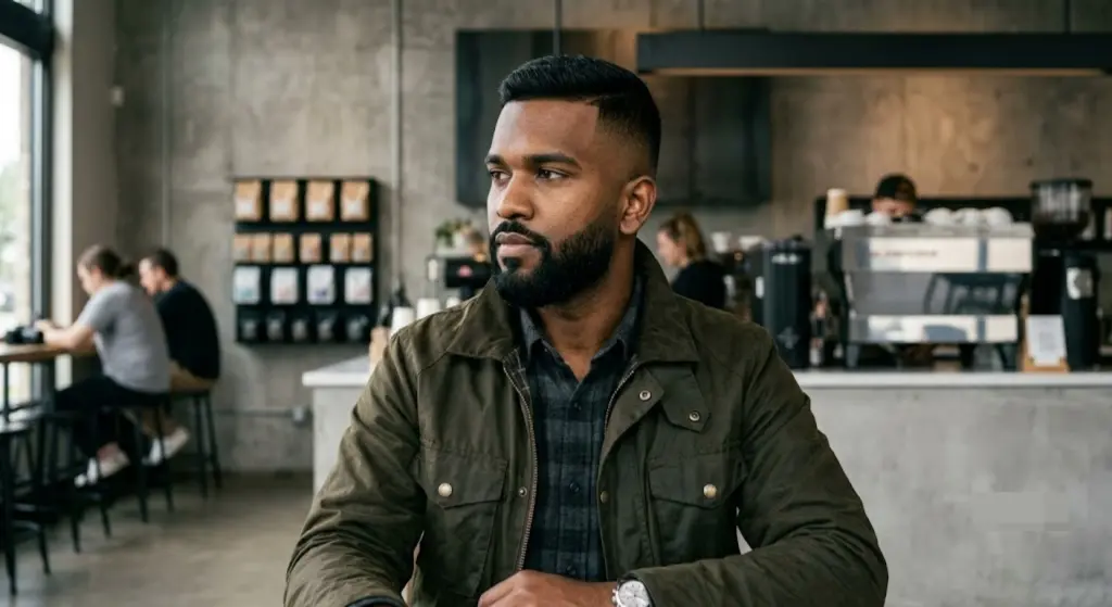 Bald Fade with Beard