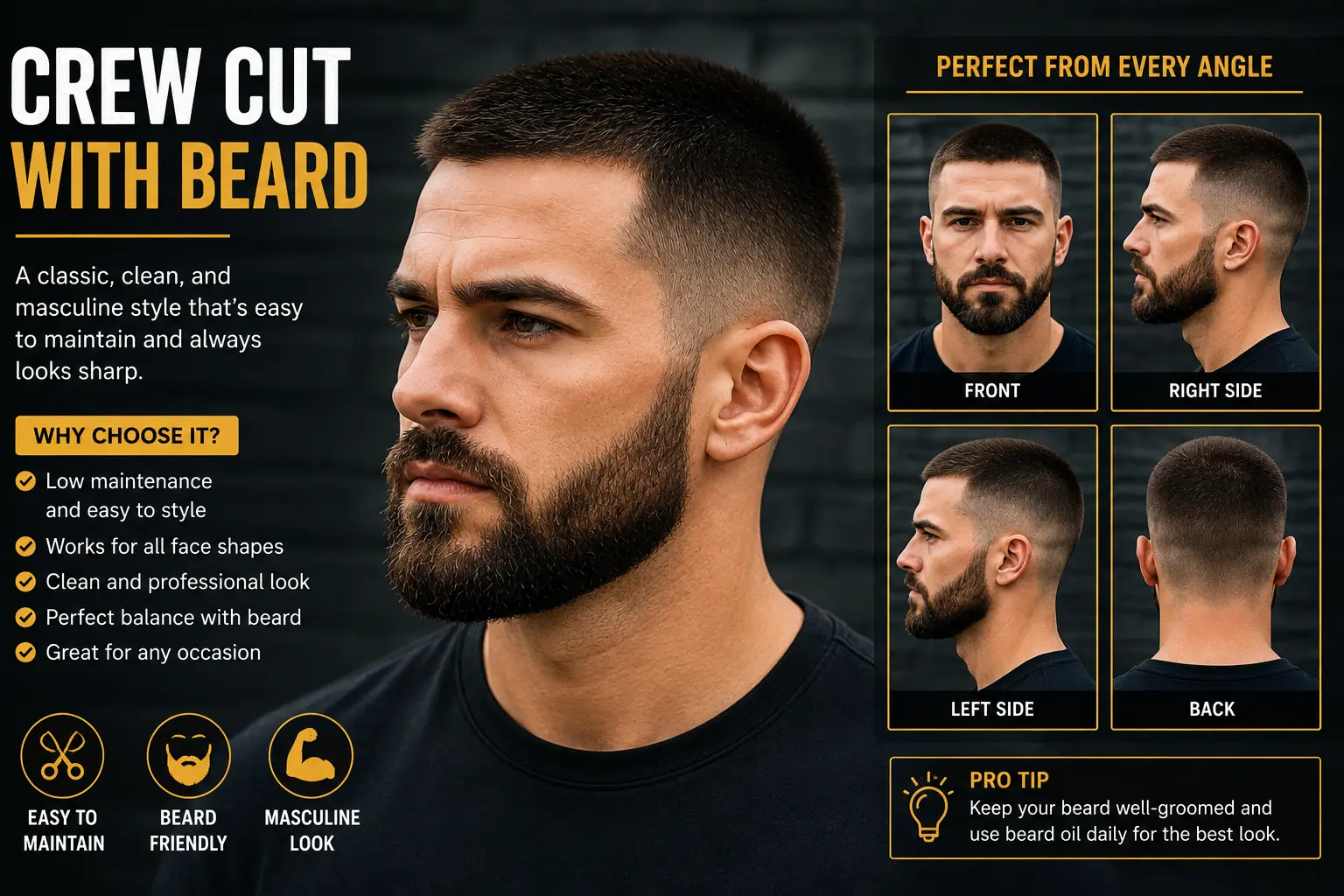Crew Cut with Beard