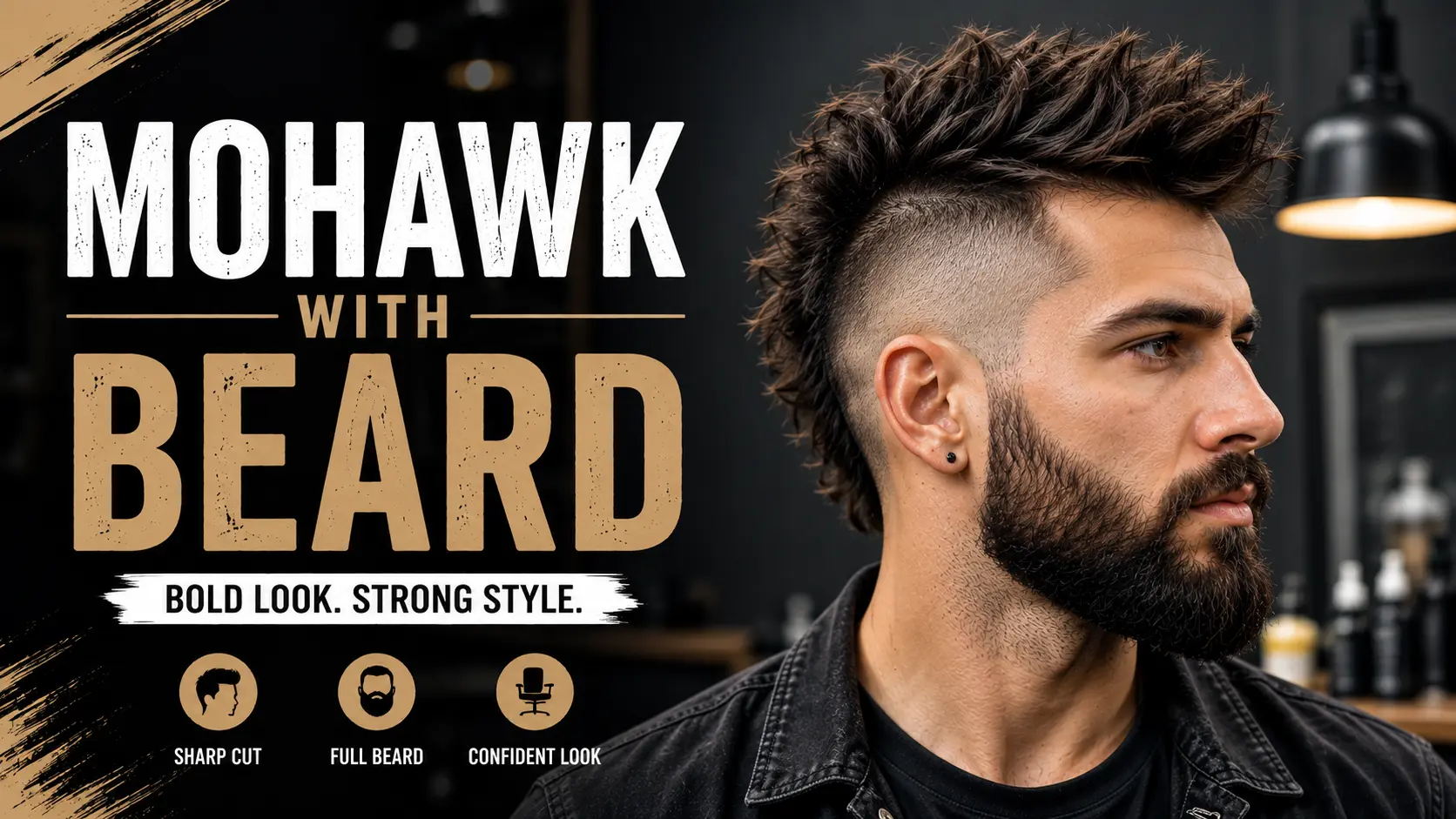 Mohawk with Beard