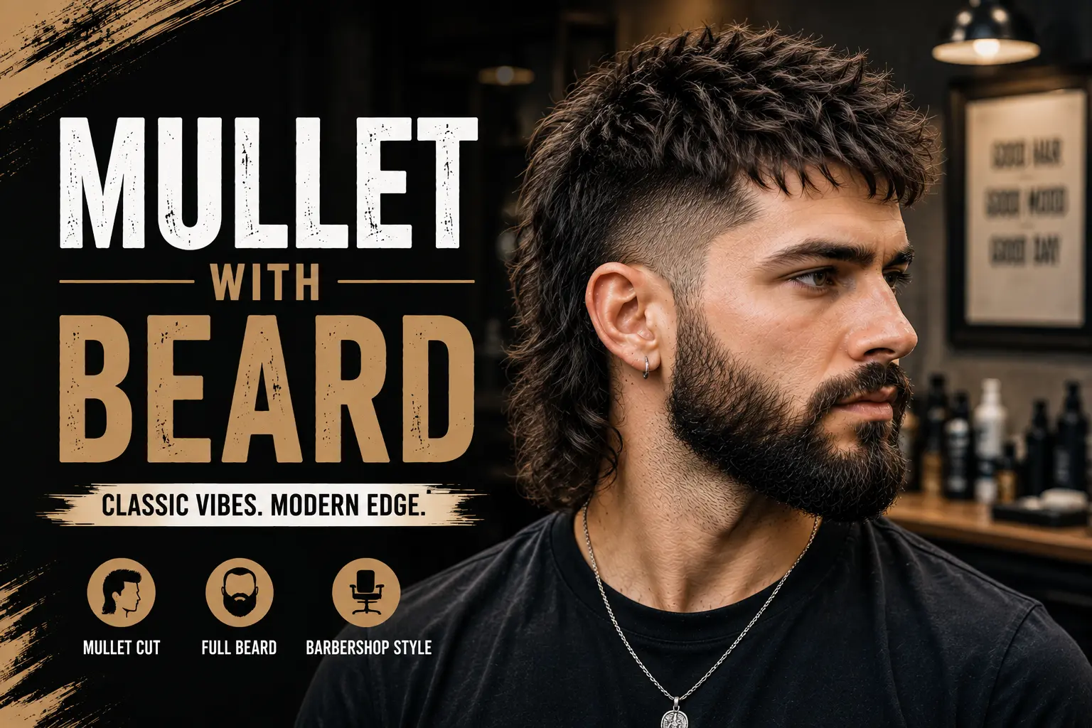 Mullet with Beard